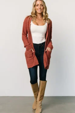Baltic Born sweaters|cardigans|Oxford Pocket Cardigan | Rust