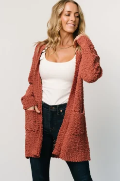 Baltic Born sweaters|cardigans|Oxford Pocket Cardigan | Rust