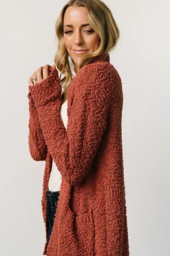 Baltic Born sweaters|cardigans|Oxford Pocket Cardigan | Rust