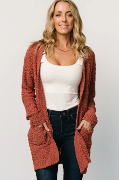 Baltic Born sweaters|cardigans|Oxford Pocket Cardigan | Rust