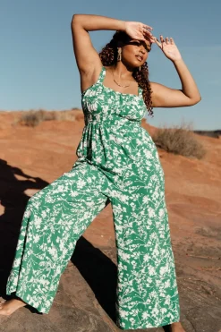Baltic Born JUMPSUITS + ROMPERS|Palisades Tank Jumpsuit | Green Print