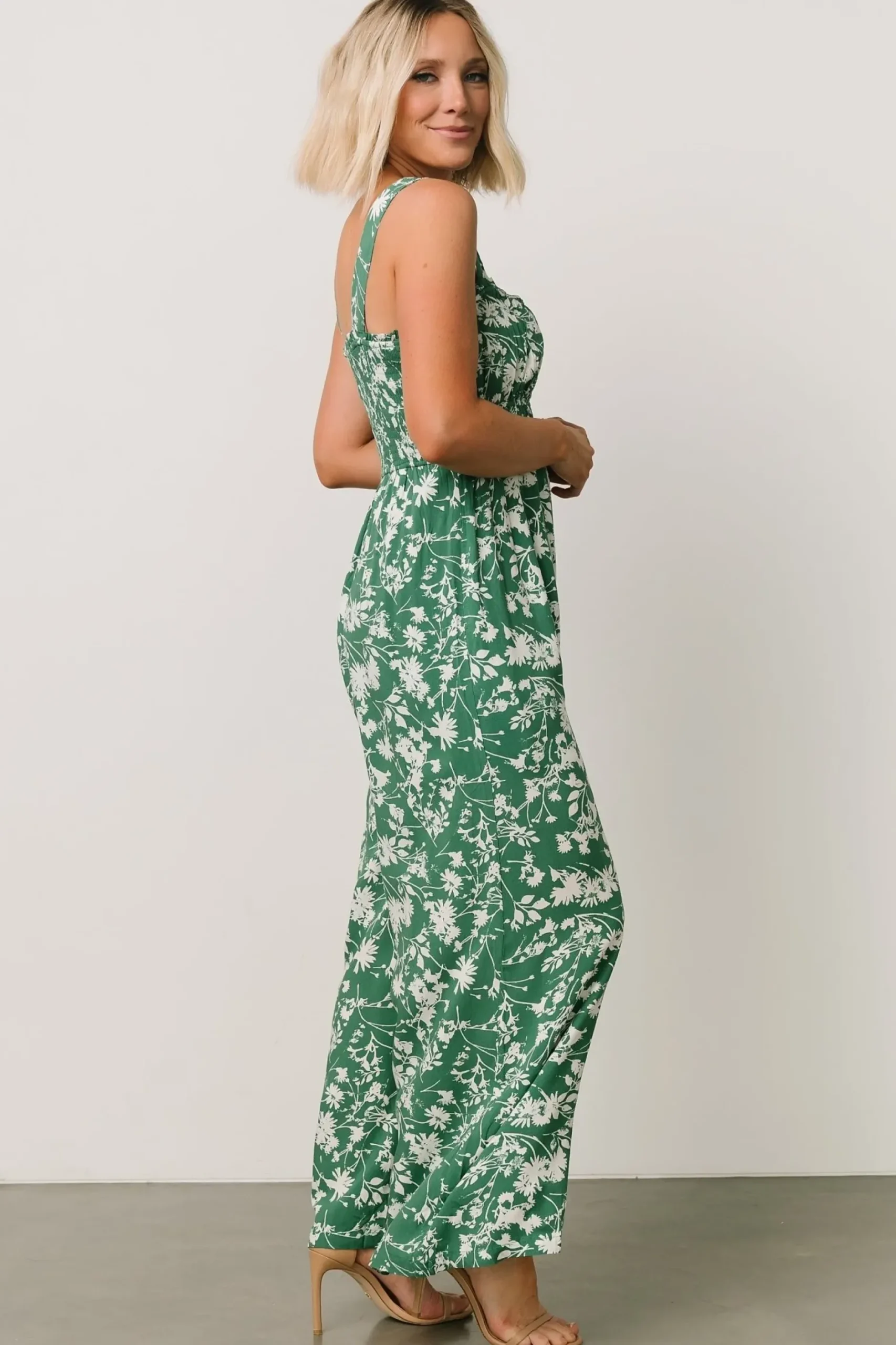 Baltic Born JUMPSUITS + ROMPERS|Palisades Tank Jumpsuit | Green Print