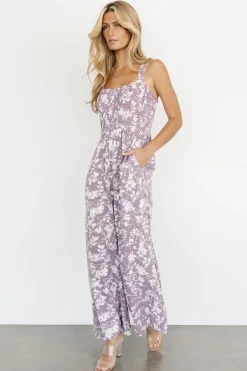 Baltic Born JUMPSUITS + ROMPERS|Palisades Tank Jumpsuit | Lavender Print