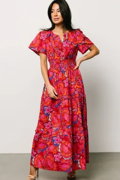 Baltic Born bump friendly|Palmer Tiered Maxi Dress | Multi Floral