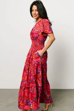 Baltic Born bump friendly|Palmer Tiered Maxi Dress | Multi Floral
