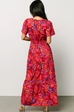 Baltic Born bump friendly|Palmer Tiered Maxi Dress | Multi Floral