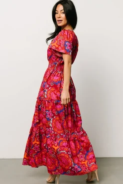 Baltic Born bump friendly|Palmer Tiered Maxi Dress | Multi Floral