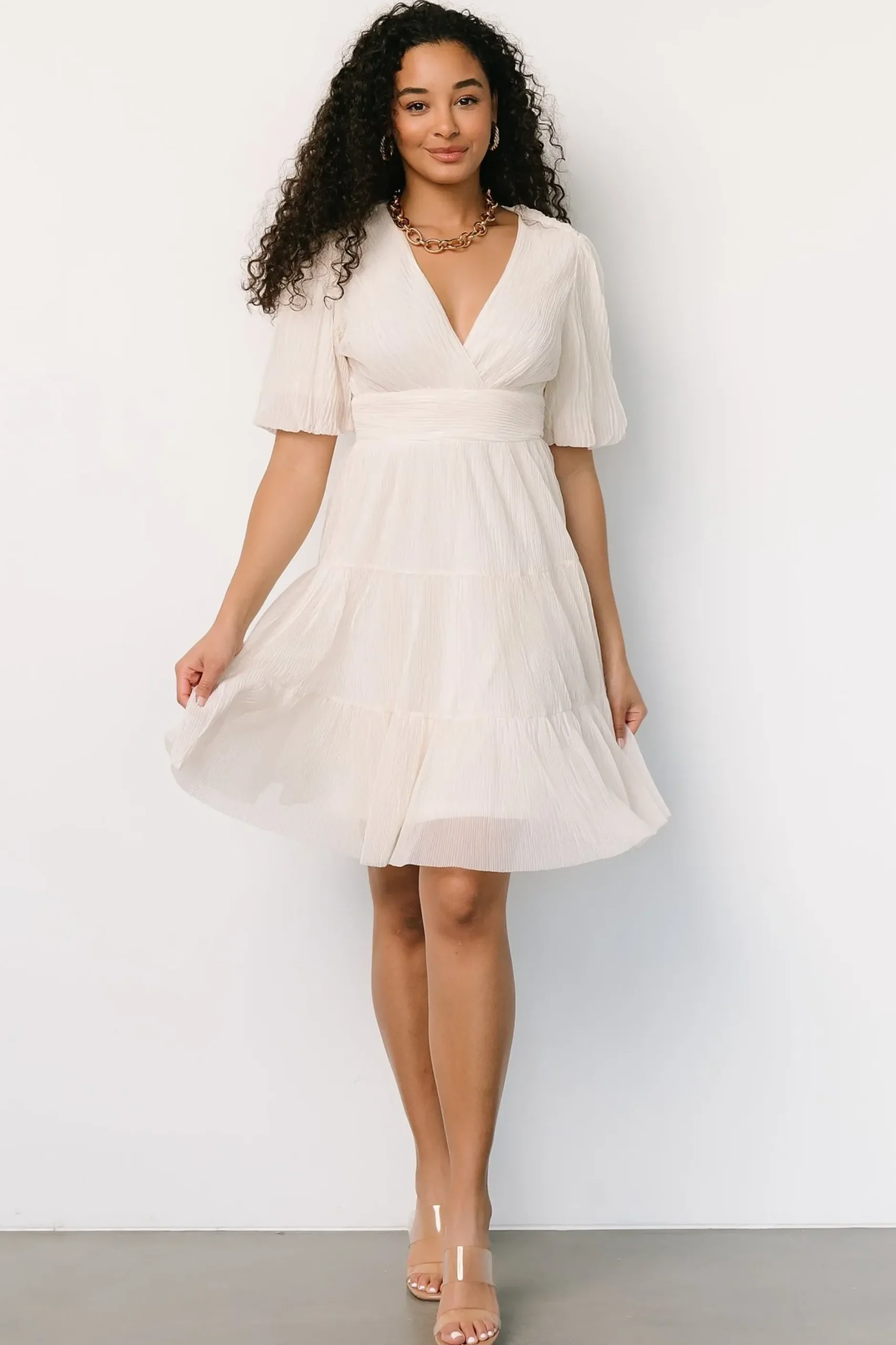 Baltic Born short dresses|Patrice Short Dress | Cream
