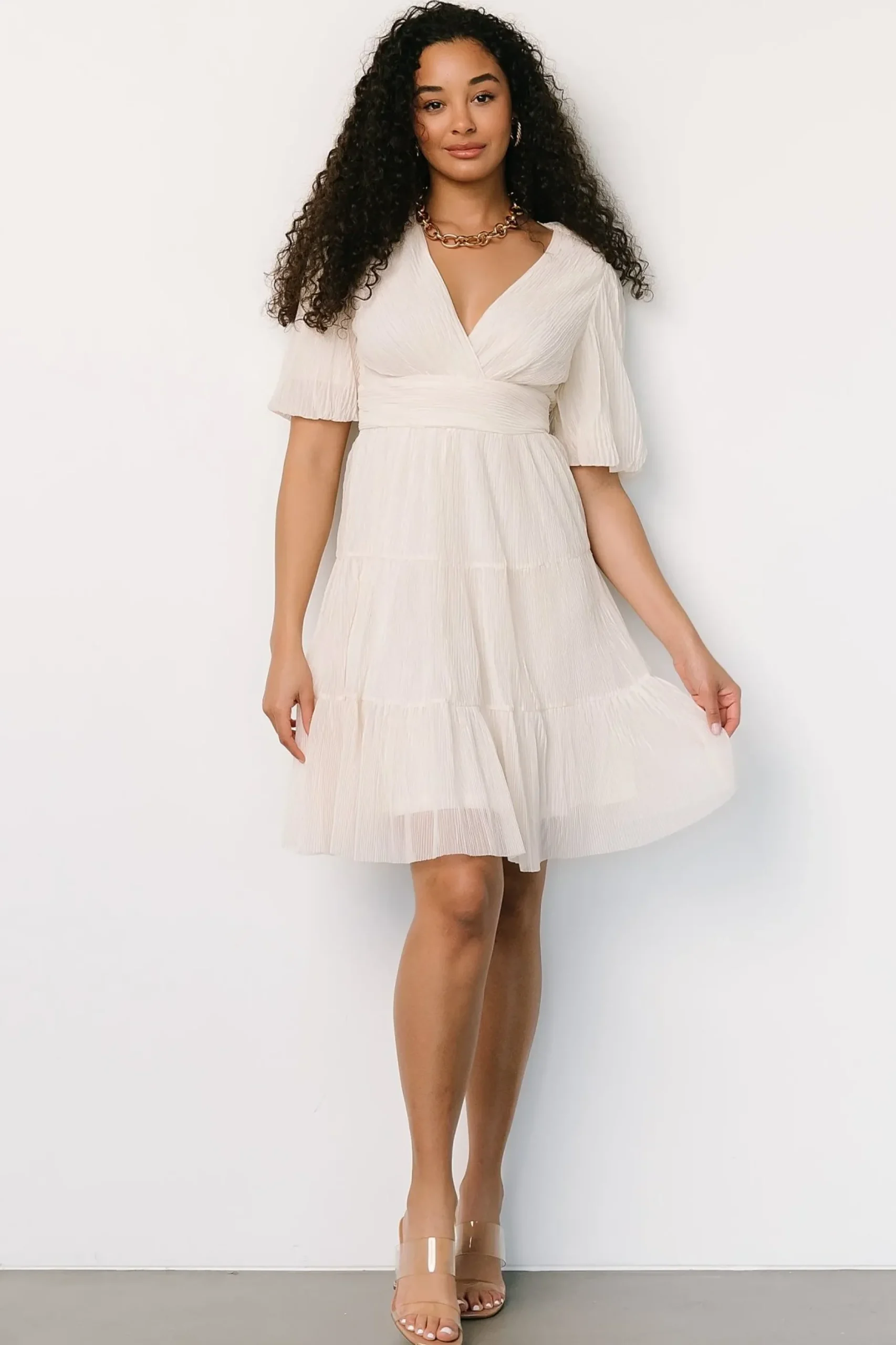 Baltic Born short dresses|Patrice Short Dress | Cream