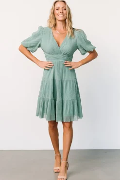 Baltic Born short dresses|Patrice Short Dress | Dusty Green