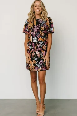 Baltic Born COMING SOON|Patricia Sequin Short Dress | Black