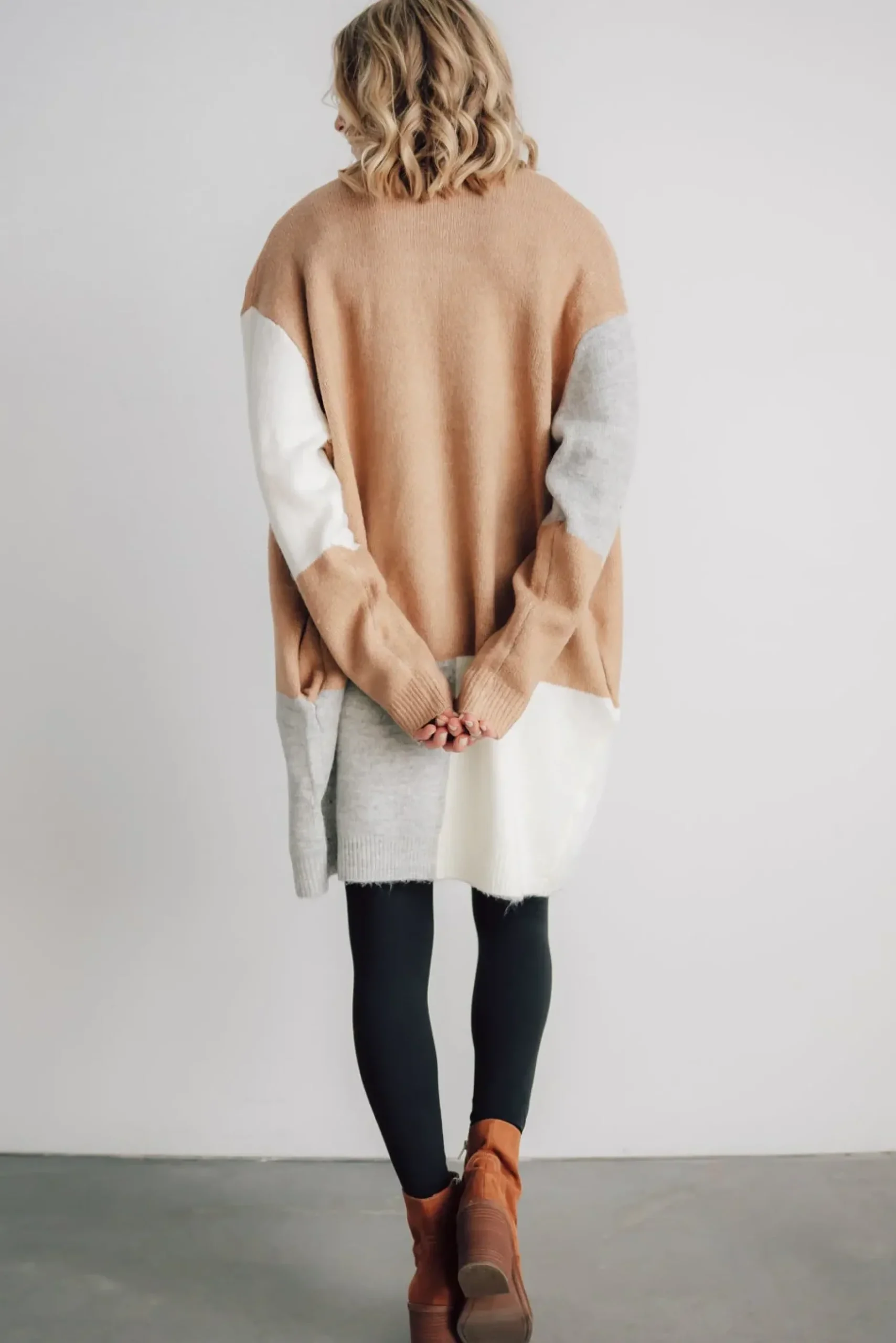Baltic Born cardigans|Pierson Color Block Cardigan | Camel
