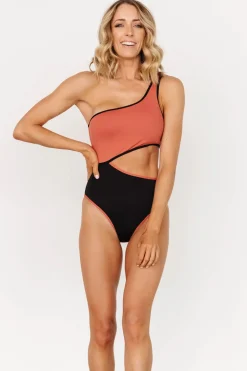 Baltic Born one piece|Portofino One Piece | Rosewood + Black