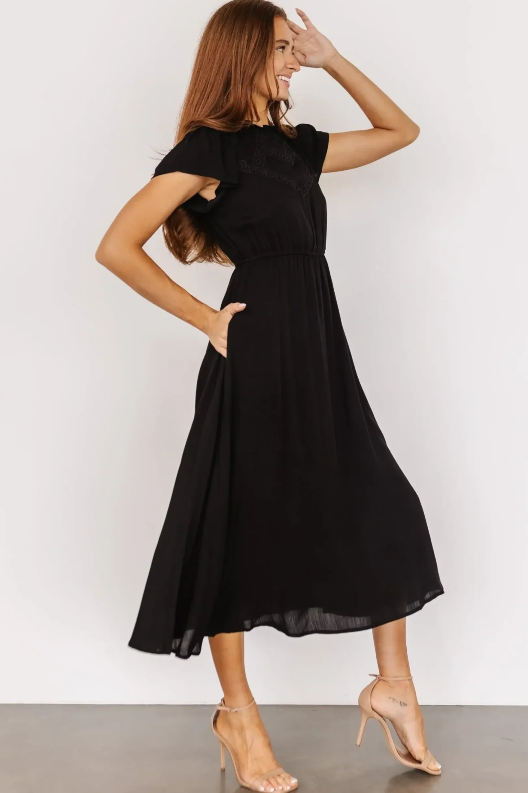 Baltic Born WINTER ESSENTIALS|Prestyn Midi Dress | Black