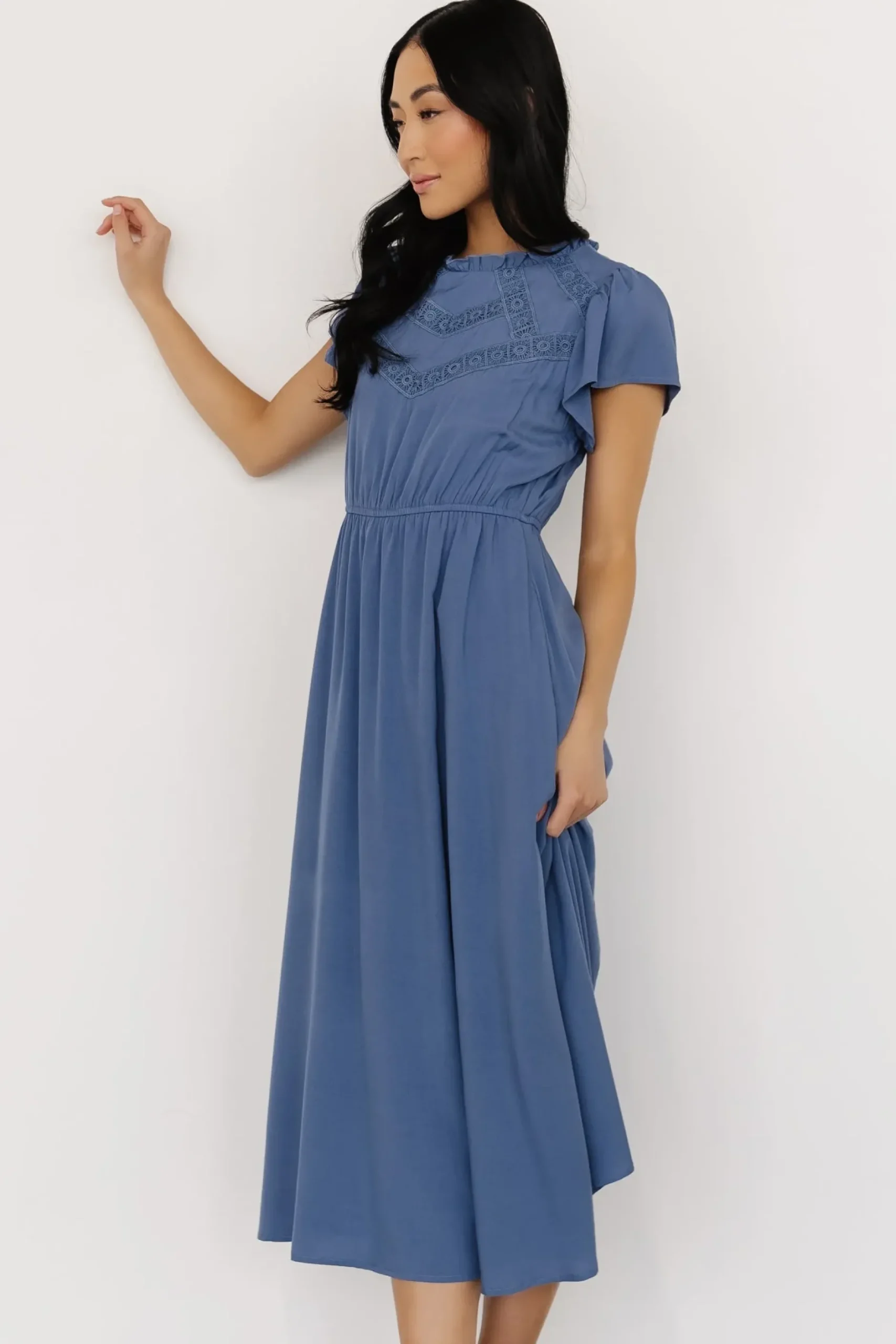 Baltic Born WINTER ESSENTIALS|Prestyn Midi Dress | Blue