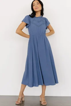 Baltic Born WINTER ESSENTIALS|Prestyn Midi Dress | Blue