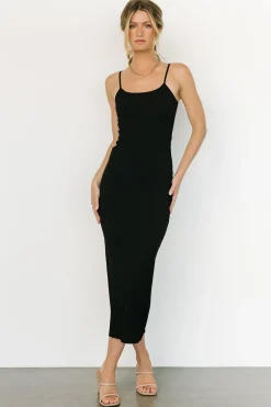 Baltic Born midi dresses|Ramsey Bodycon Tank Dress | Black