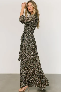 Baltic Born DRESSES|maxi dresses|Rebecca Maxi Dress | Black Floral