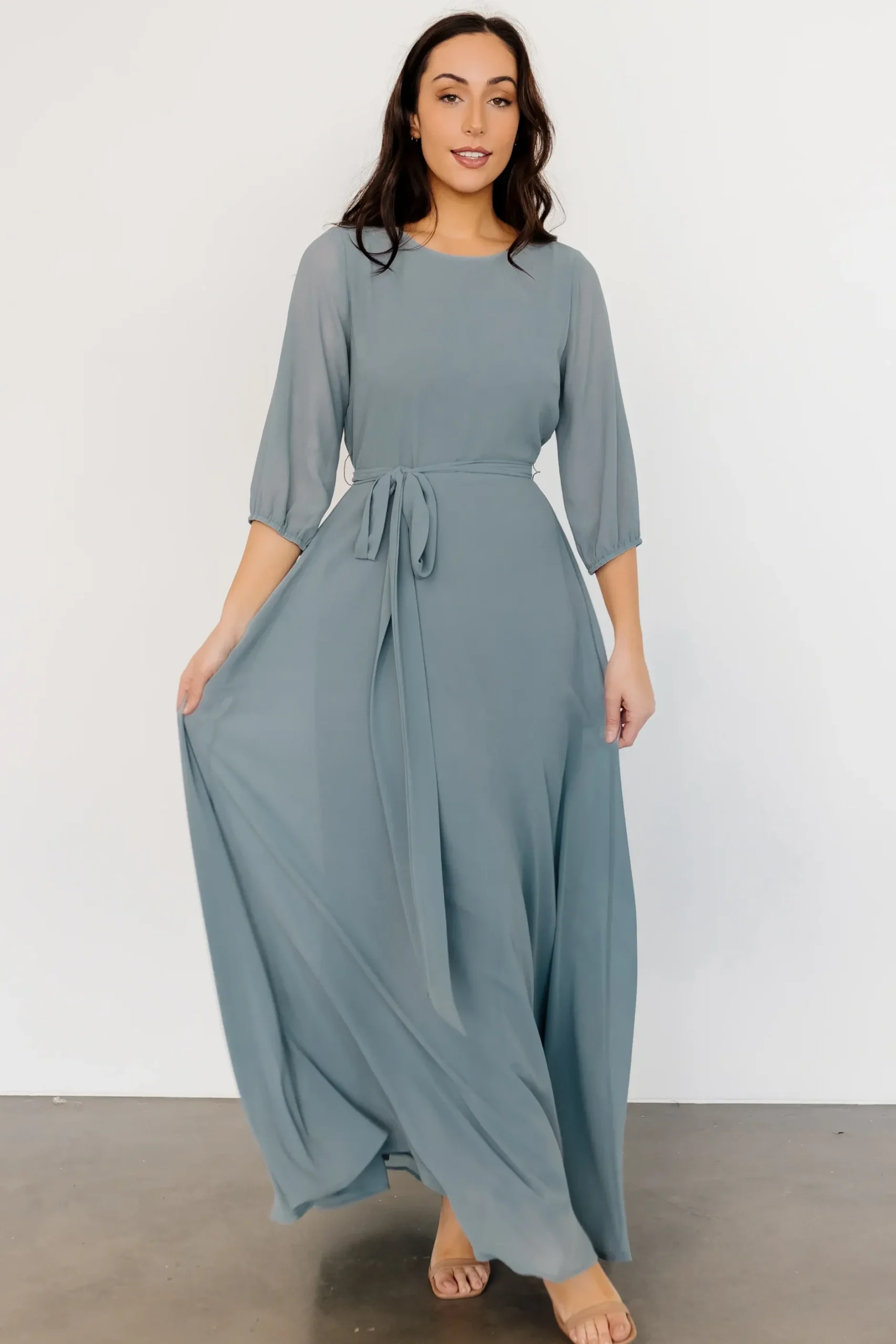Baltic Born DRESSES|maxi dresses|Rebecca Maxi Dress | Dusty Blue