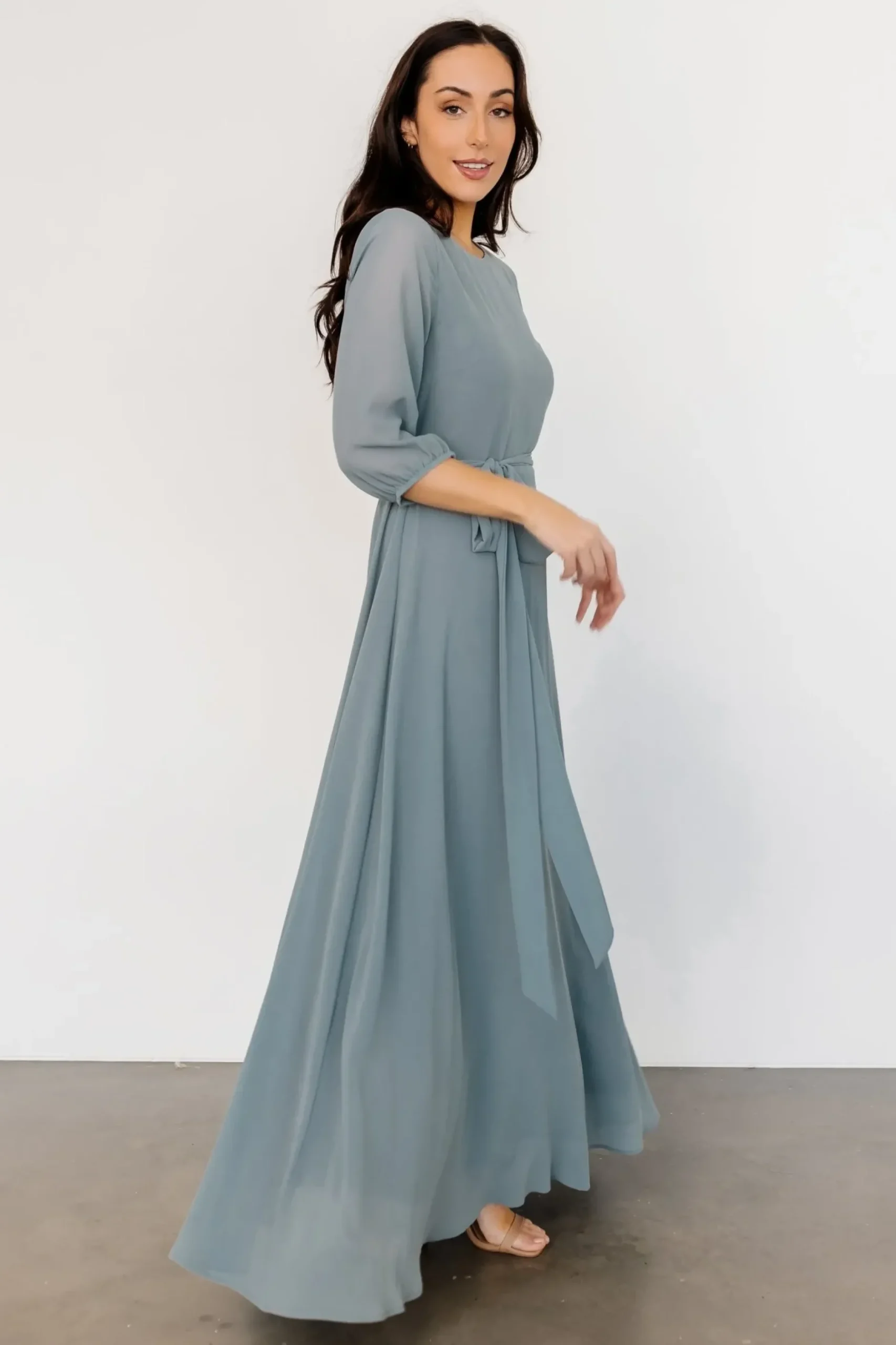 Baltic Born DRESSES|maxi dresses|Rebecca Maxi Dress | Dusty Blue