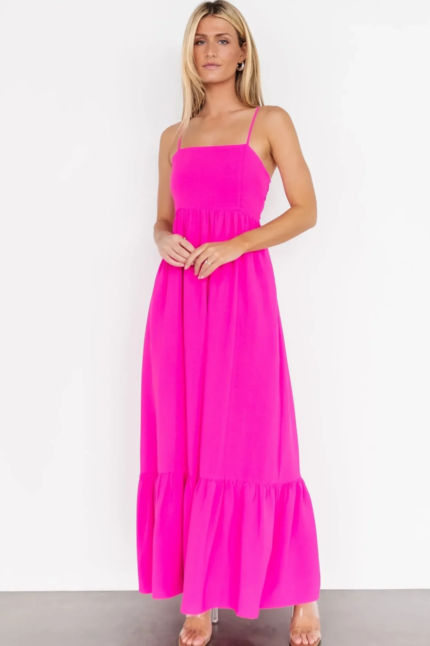 Baltic Born maxi dresses|EXTENDED SIZING|Regan Tank Maxi Dress | Fuchsia