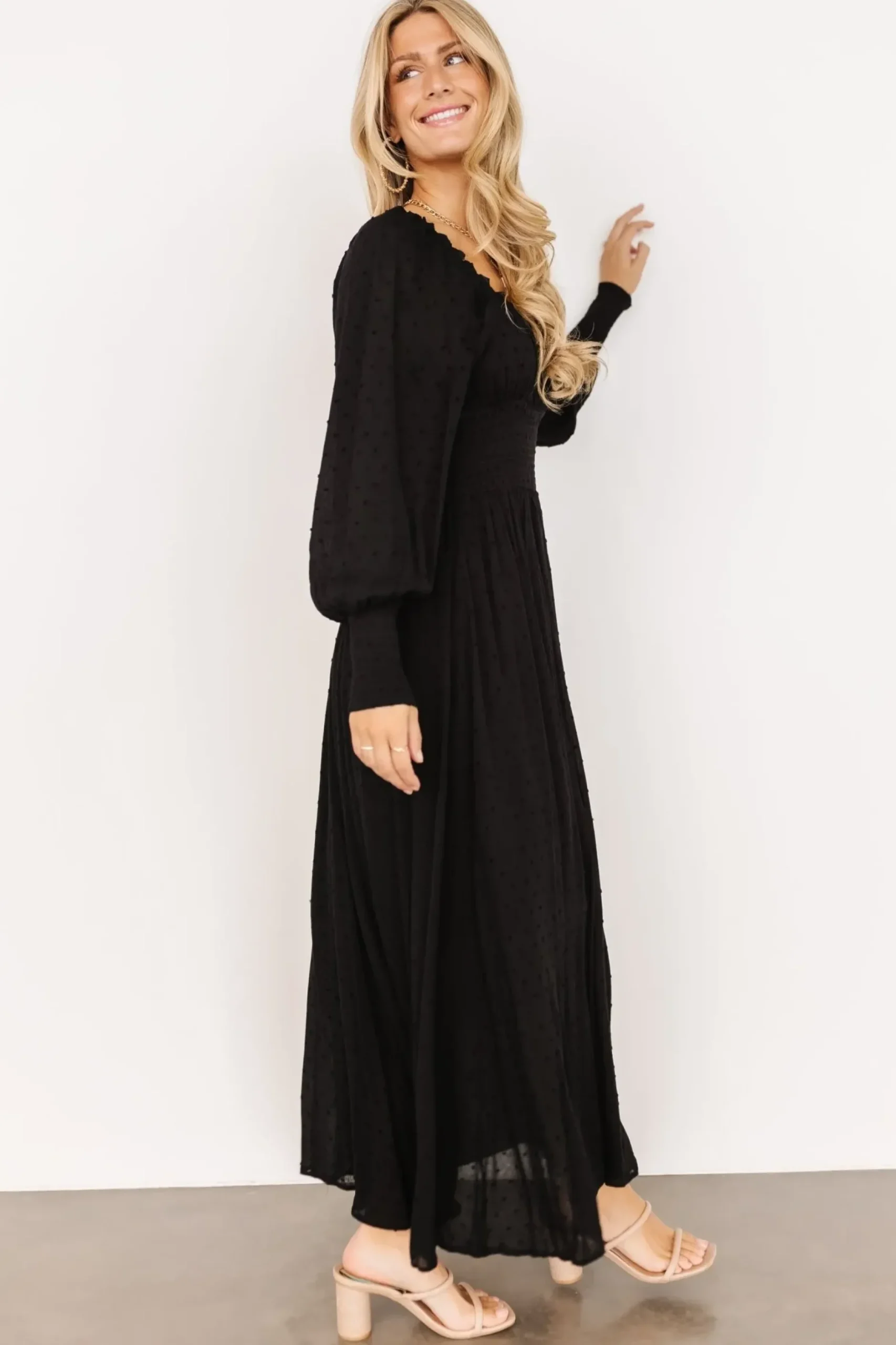 Baltic Born maxi dresses|Renata Dot Maxi Dress | Black