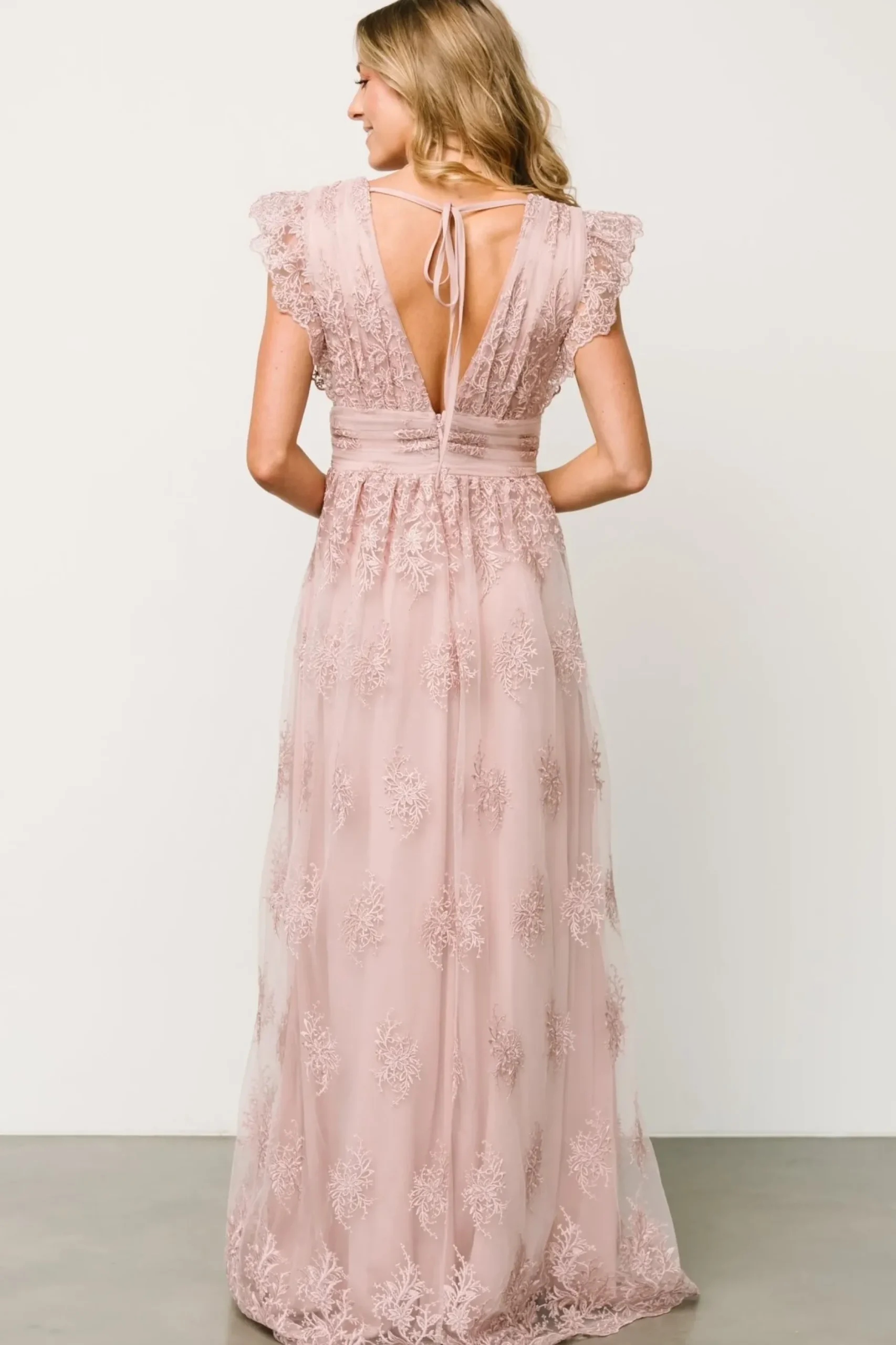 Baltic Born tulle styles|Rhea Tulle Maxi Dress | Dusty Rose