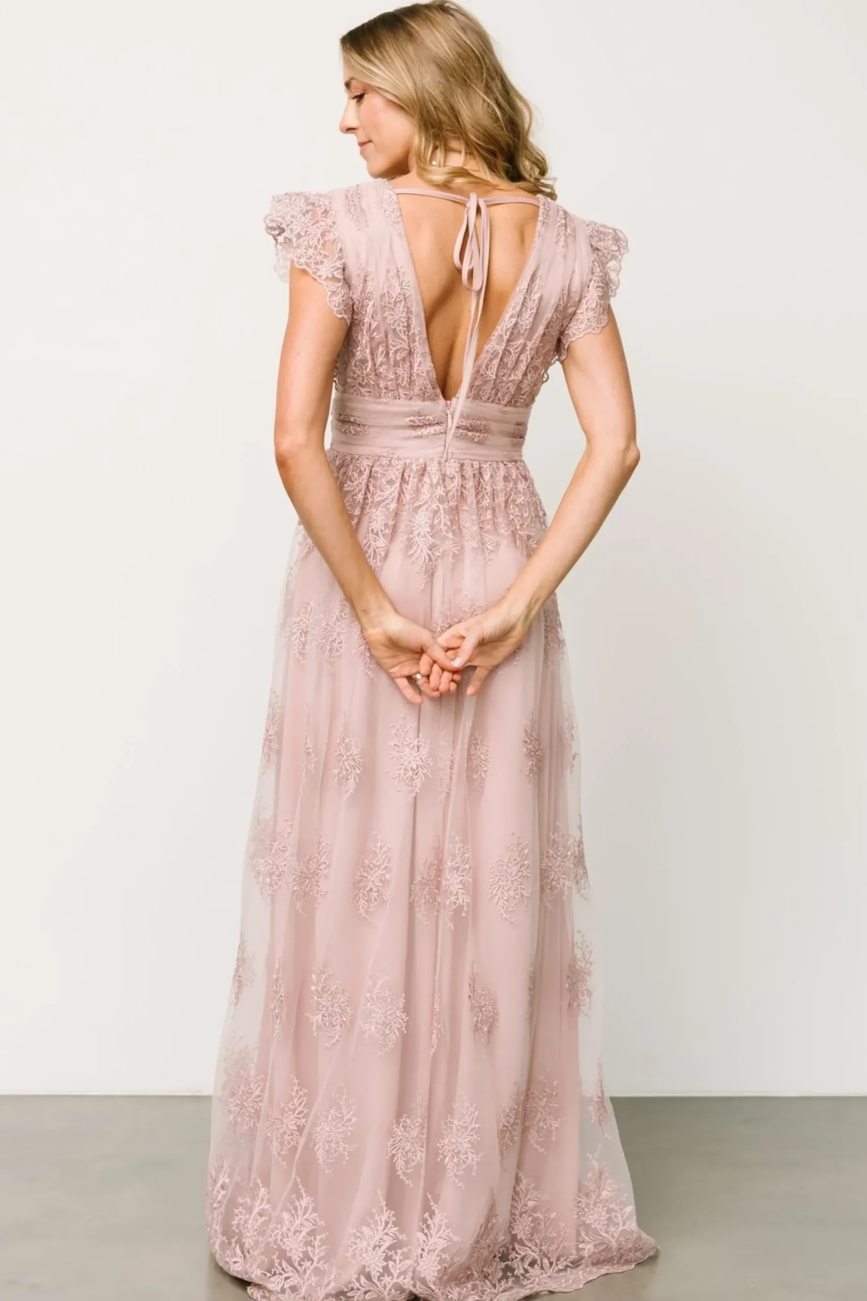 Baltic Born tulle styles|Rhea Tulle Maxi Dress | Dusty Rose