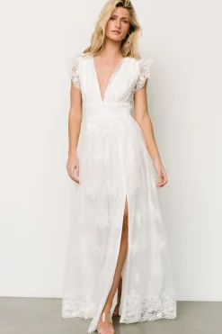 Baltic Born tulle styles|Rhea Tulle Maxi Dress | Off White