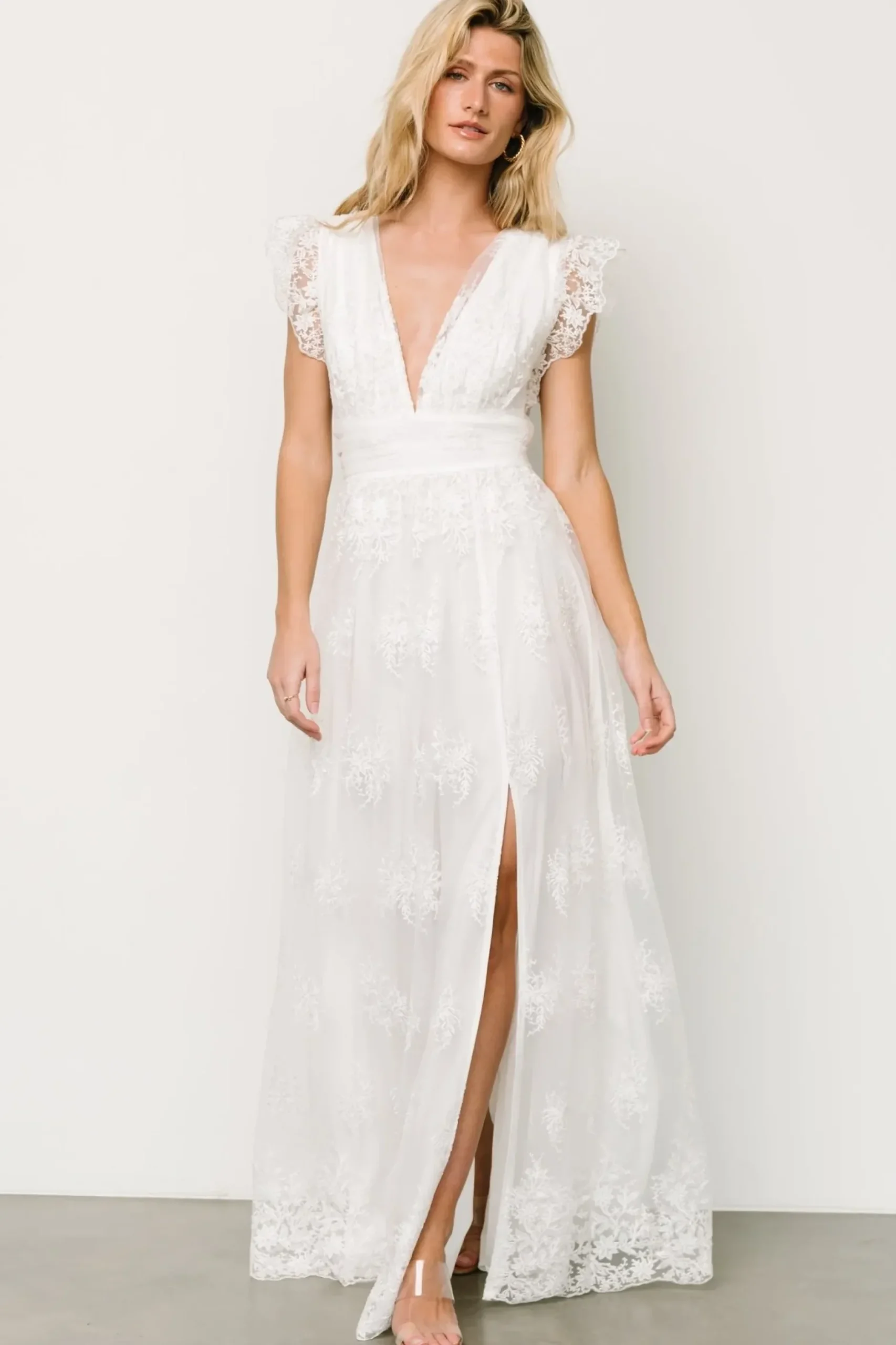 Baltic Born tulle styles|Rhea Tulle Maxi Dress | Off White
