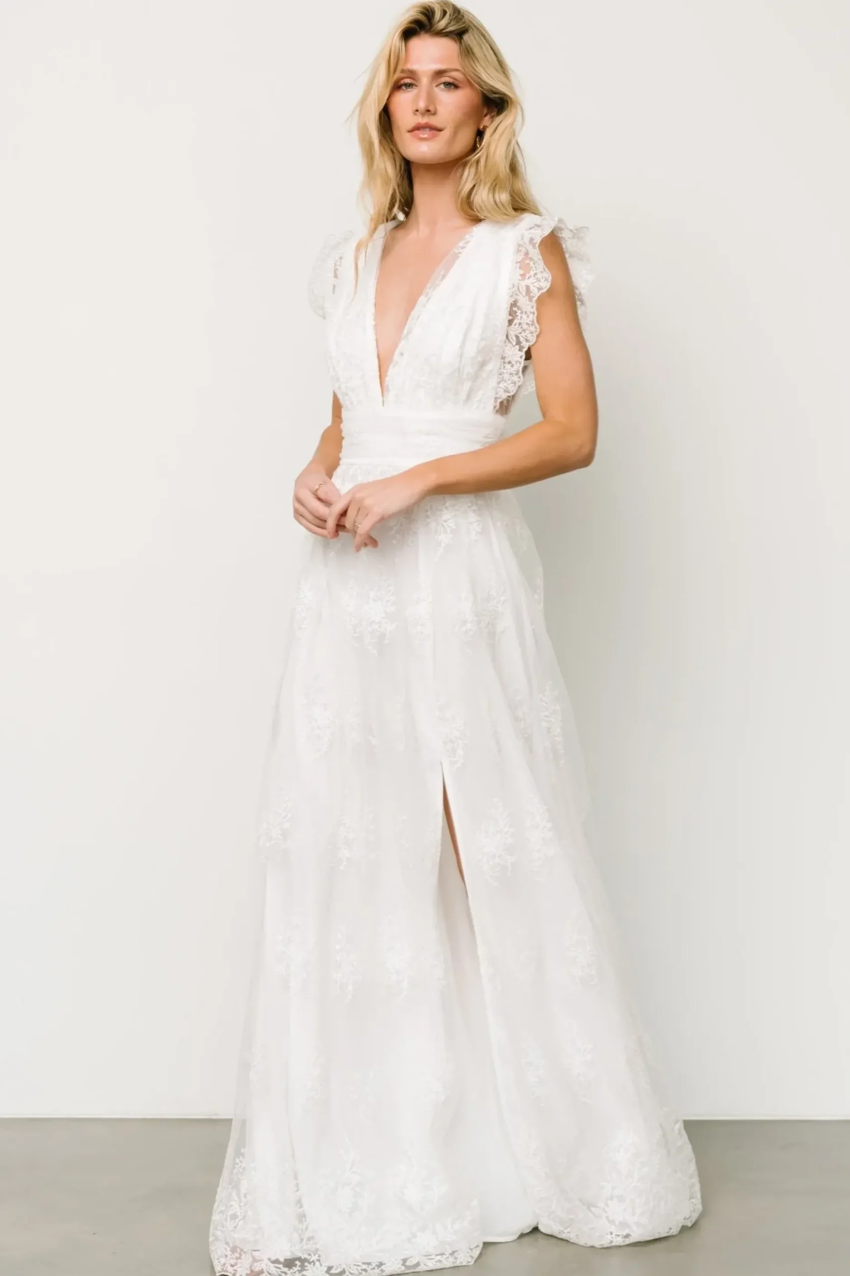 Baltic Born tulle styles|Rhea Tulle Maxi Dress | Off White