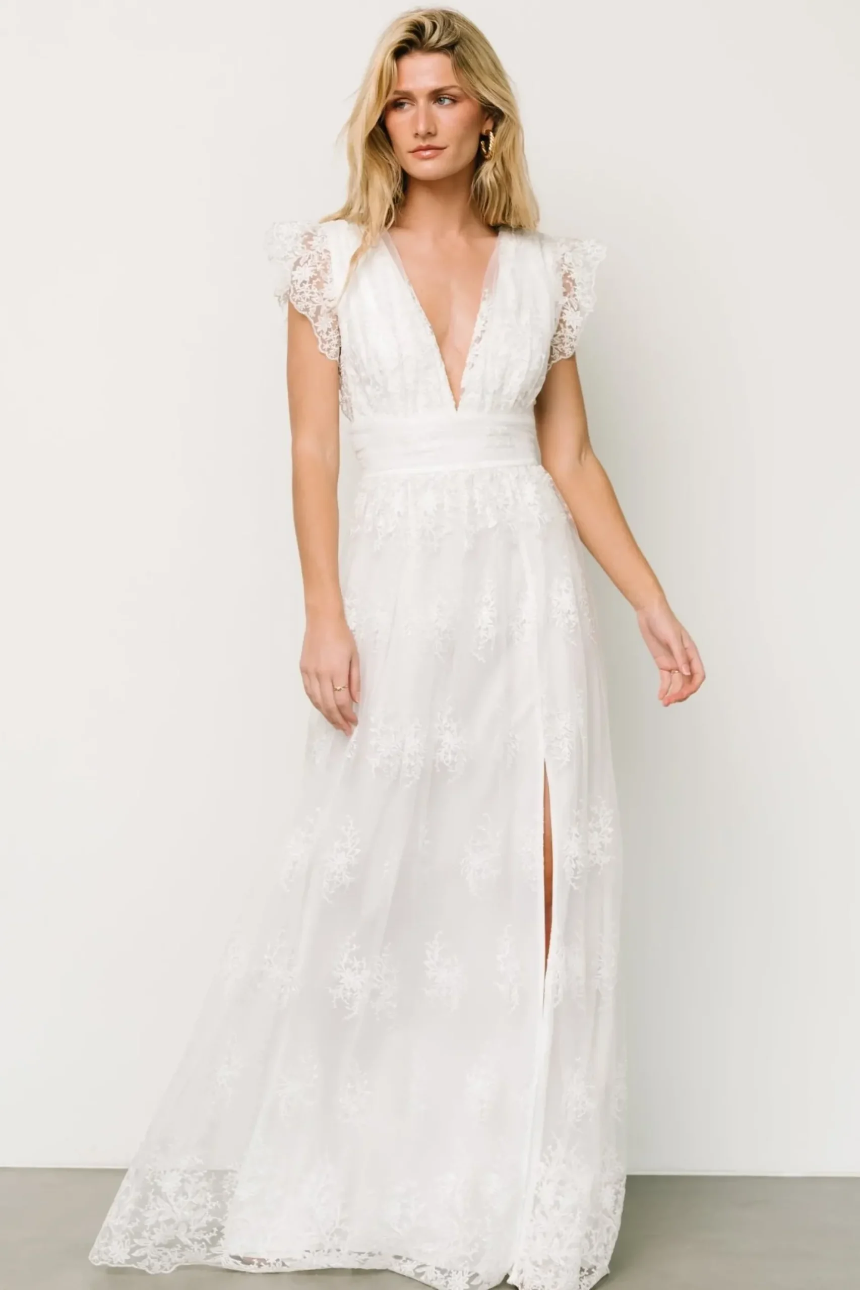 Baltic Born tulle styles|Rhea Tulle Maxi Dress | Off White