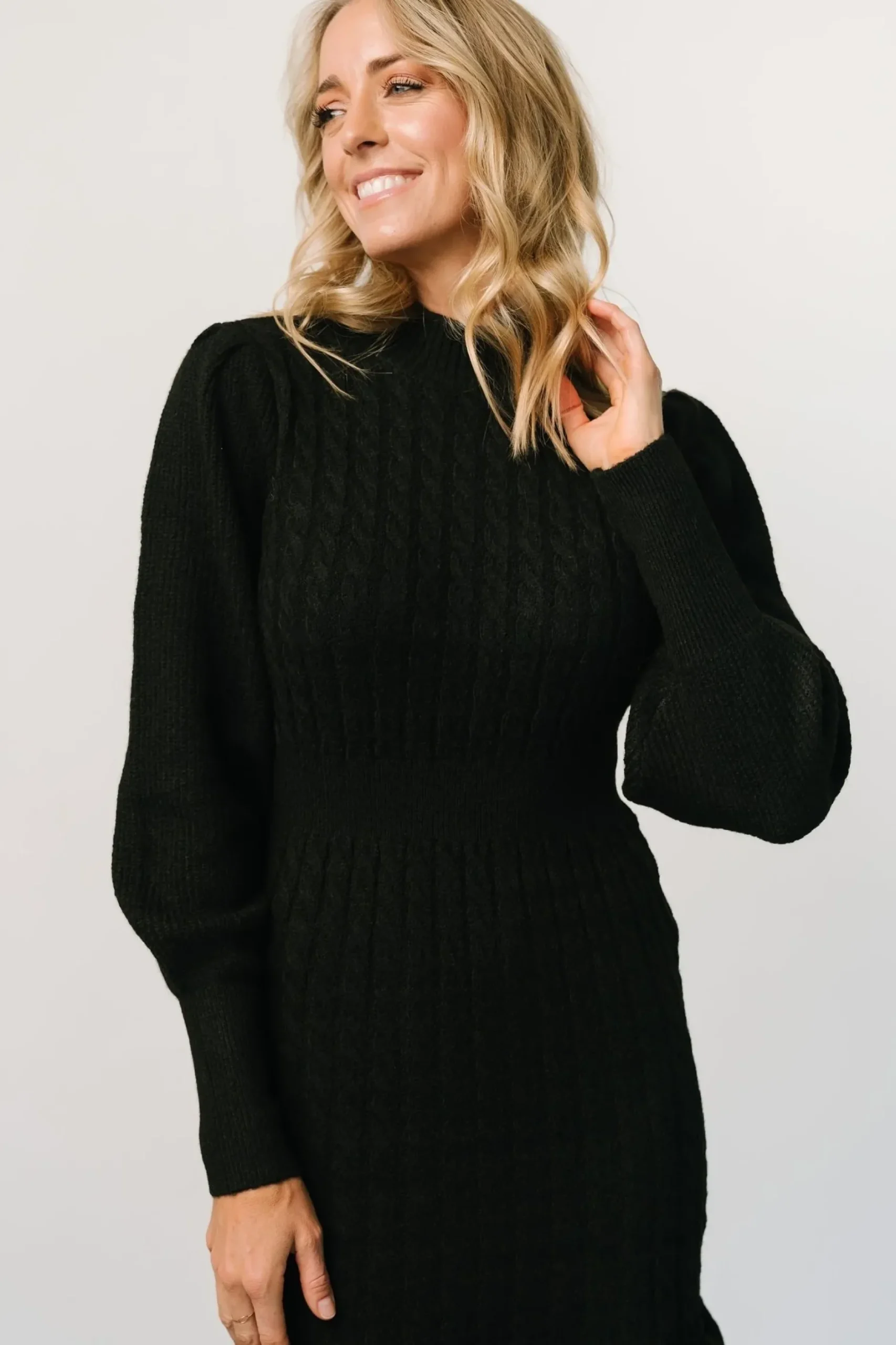 Baltic Born sweaters|Rhonda Sweater Dress | Black