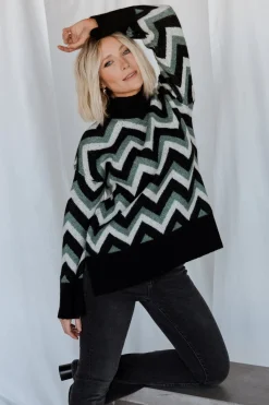 Baltic Born WINTER ESSENTIALS|Ricks Sweater | Black + Green Multi
