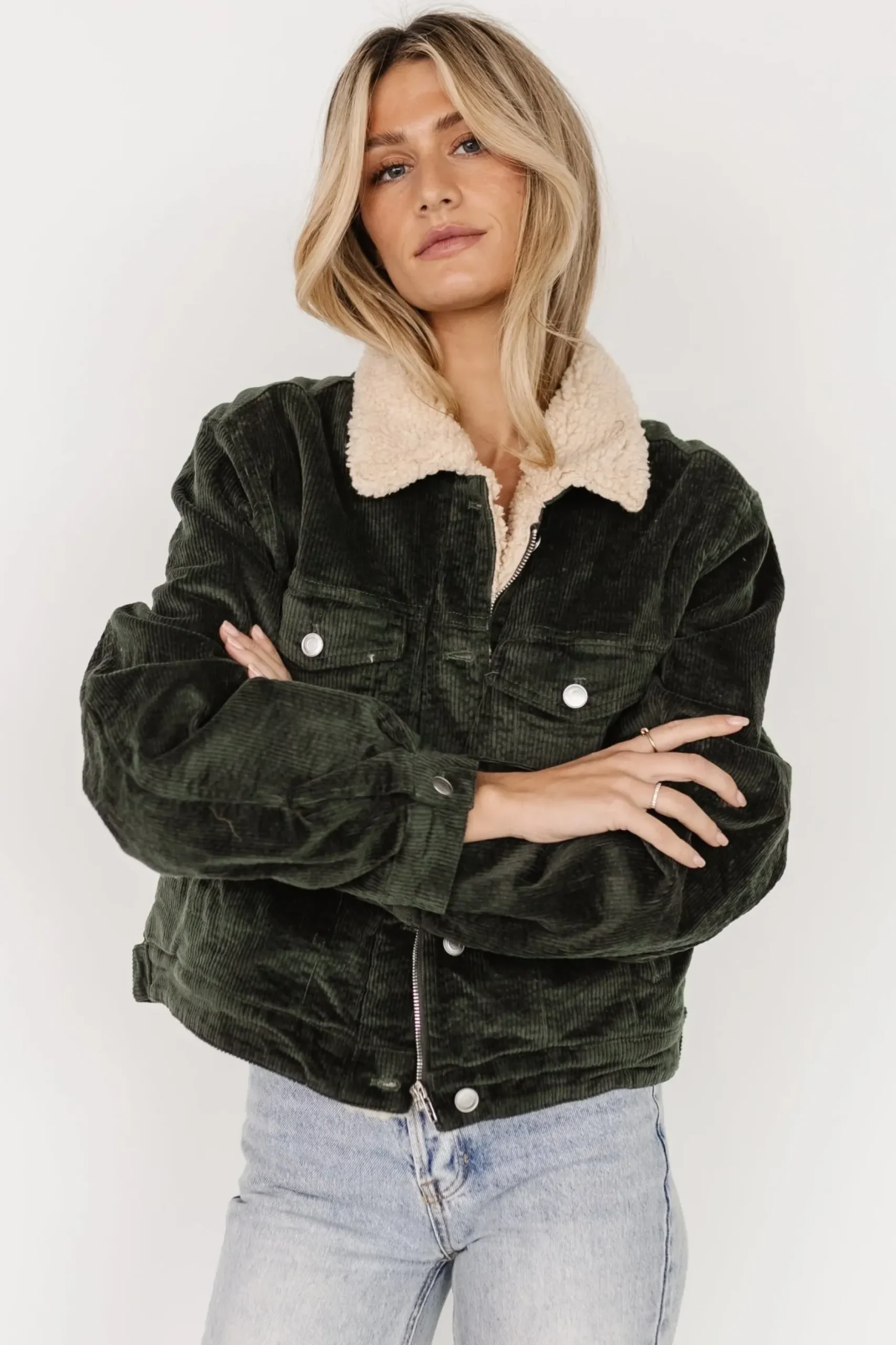 Baltic Born outerwear|Ridley Corduroy Jacket | Olive