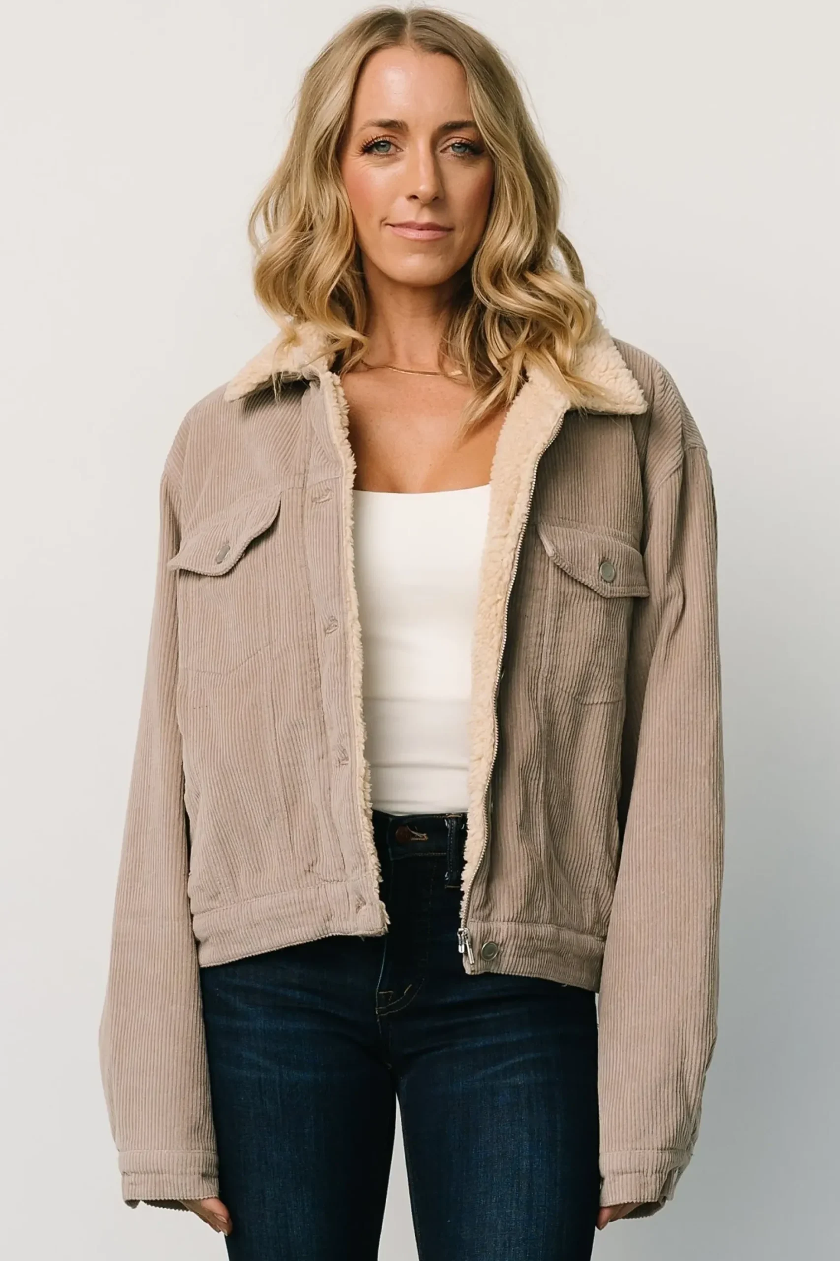 Baltic Born outerwear|Ridley Corduroy Jacket | Taupe