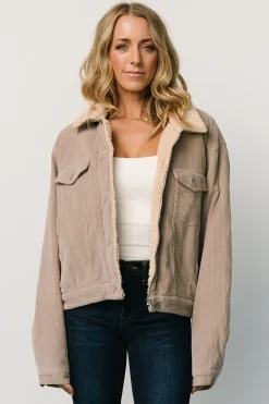 Baltic Born outerwear|Ridley Corduroy Jacket | Taupe