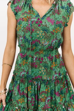 Baltic Born short dresses|cover up|Rio Short Dress | Green Multi