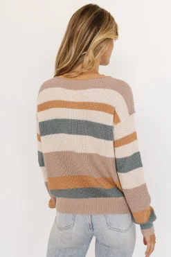Baltic Born TOPS|Riverton Striped Sweater | Ivory Multi