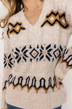 Baltic Born sweaters|Romely Pointelle Sweater | Beige Multi
