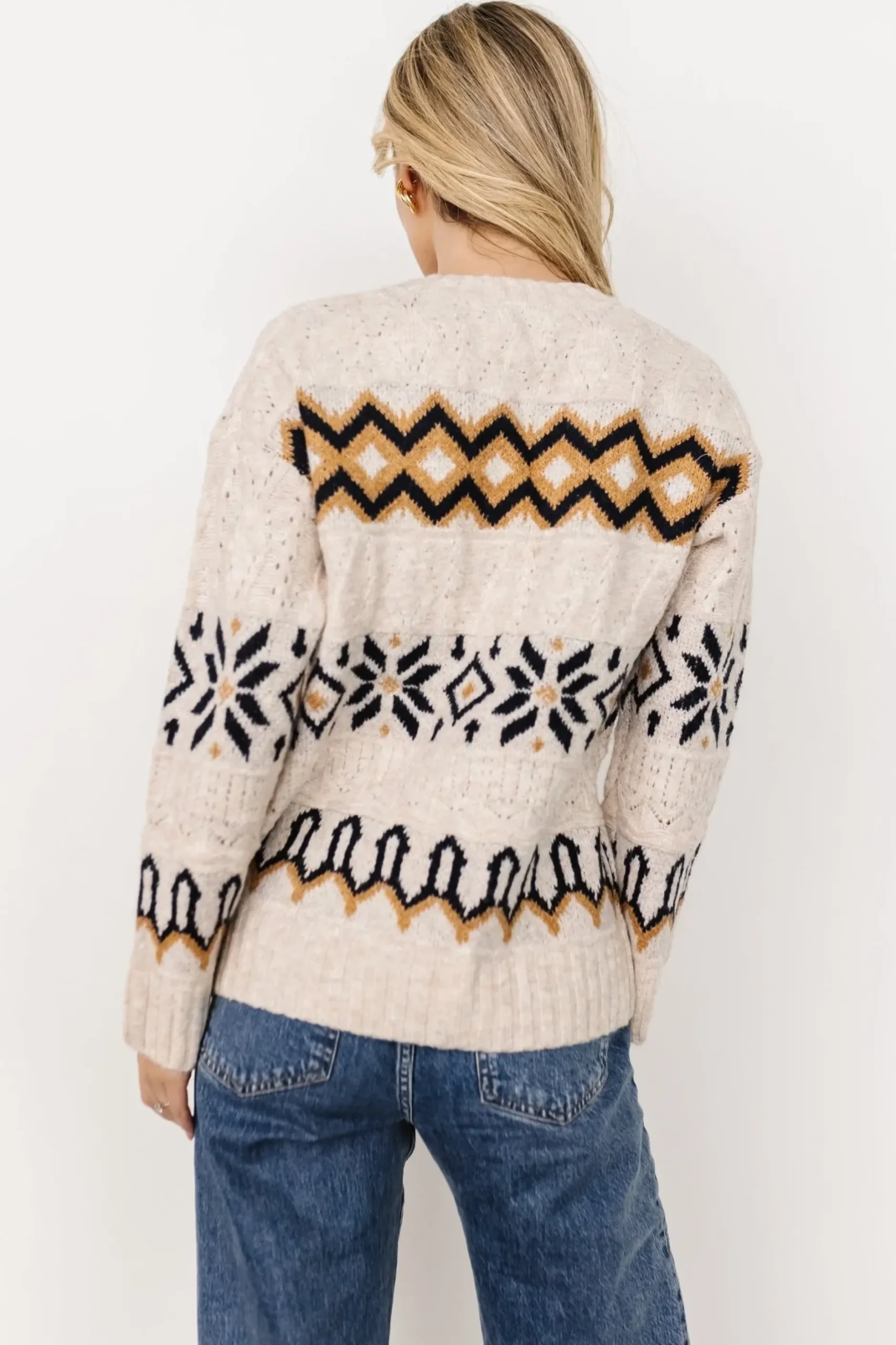 Baltic Born sweaters|Romely Pointelle Sweater | Beige Multi