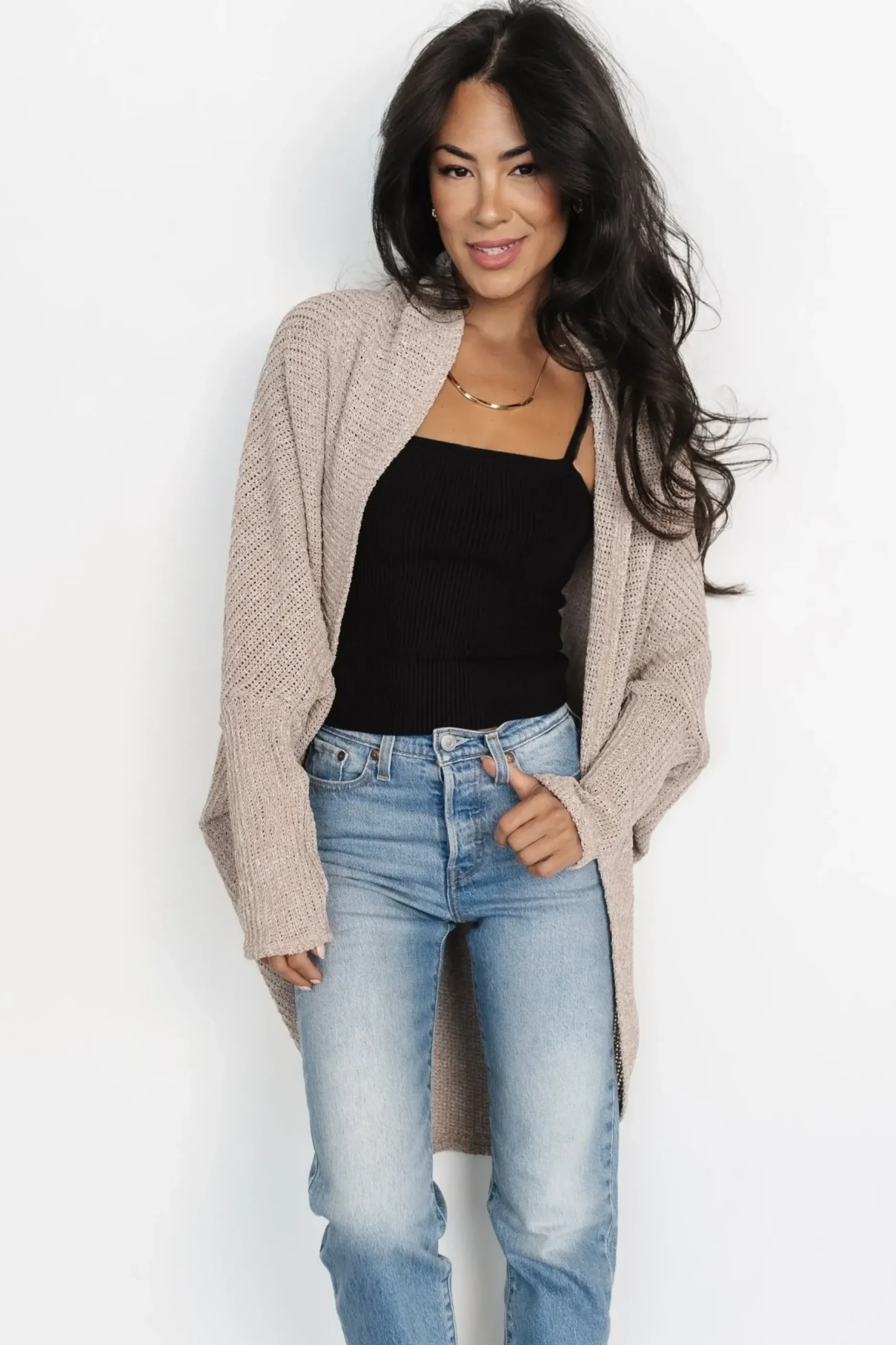 Baltic Born cardigans|Ronnie Slouchy Cardigan | Taupe