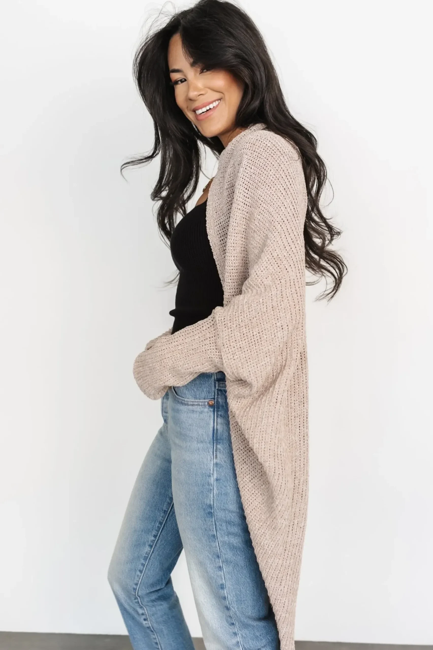 Baltic Born cardigans|Ronnie Slouchy Cardigan | Taupe