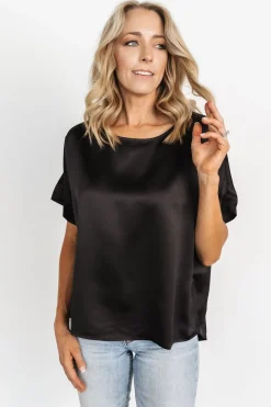 Baltic Born COMING SOON|Rory Satin Top | Black