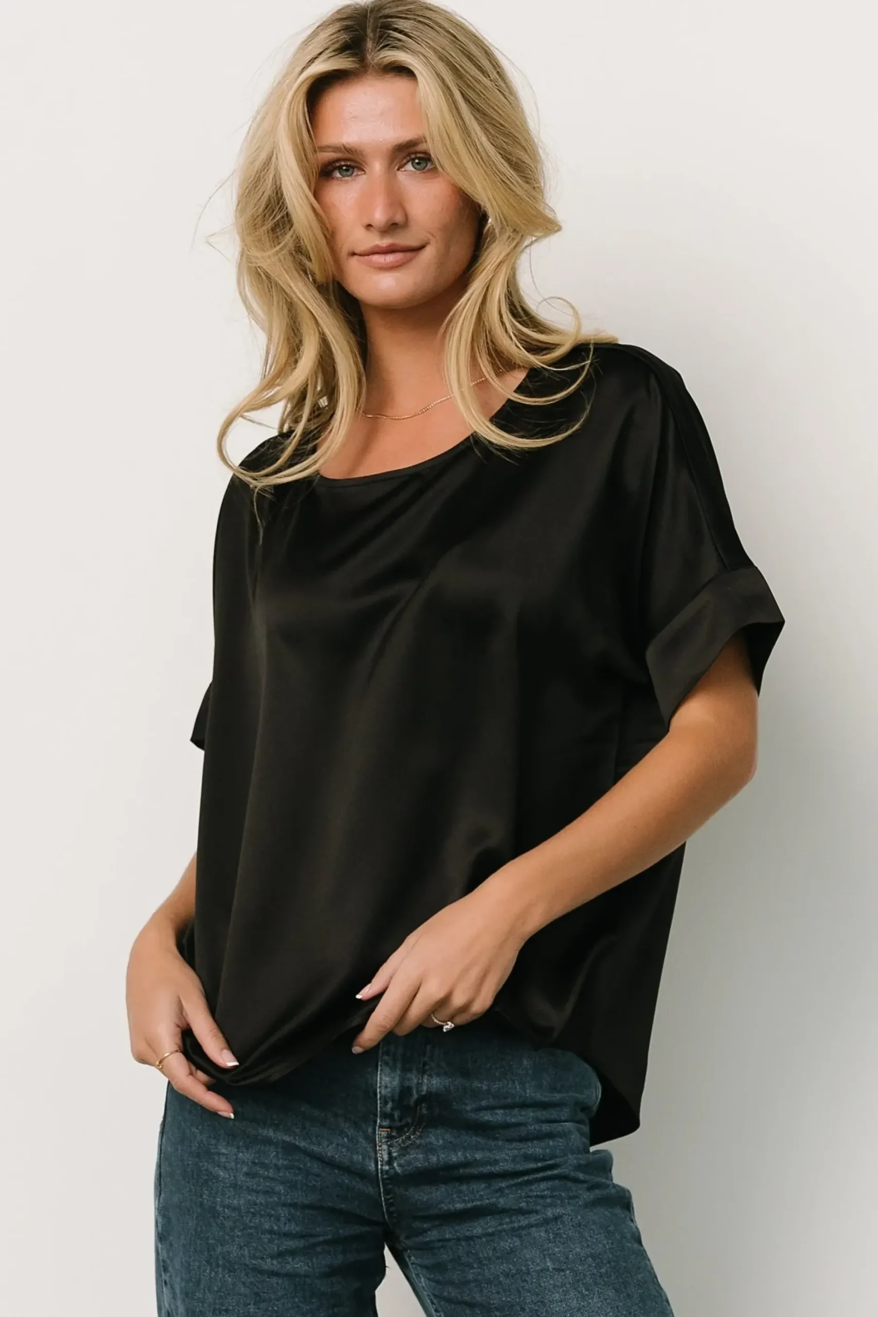 Baltic Born COMING SOON|Rory Satin Top | Black
