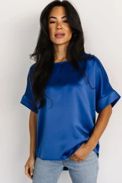 Baltic Born COMING SOON|Rory Satin Top | Cobalt