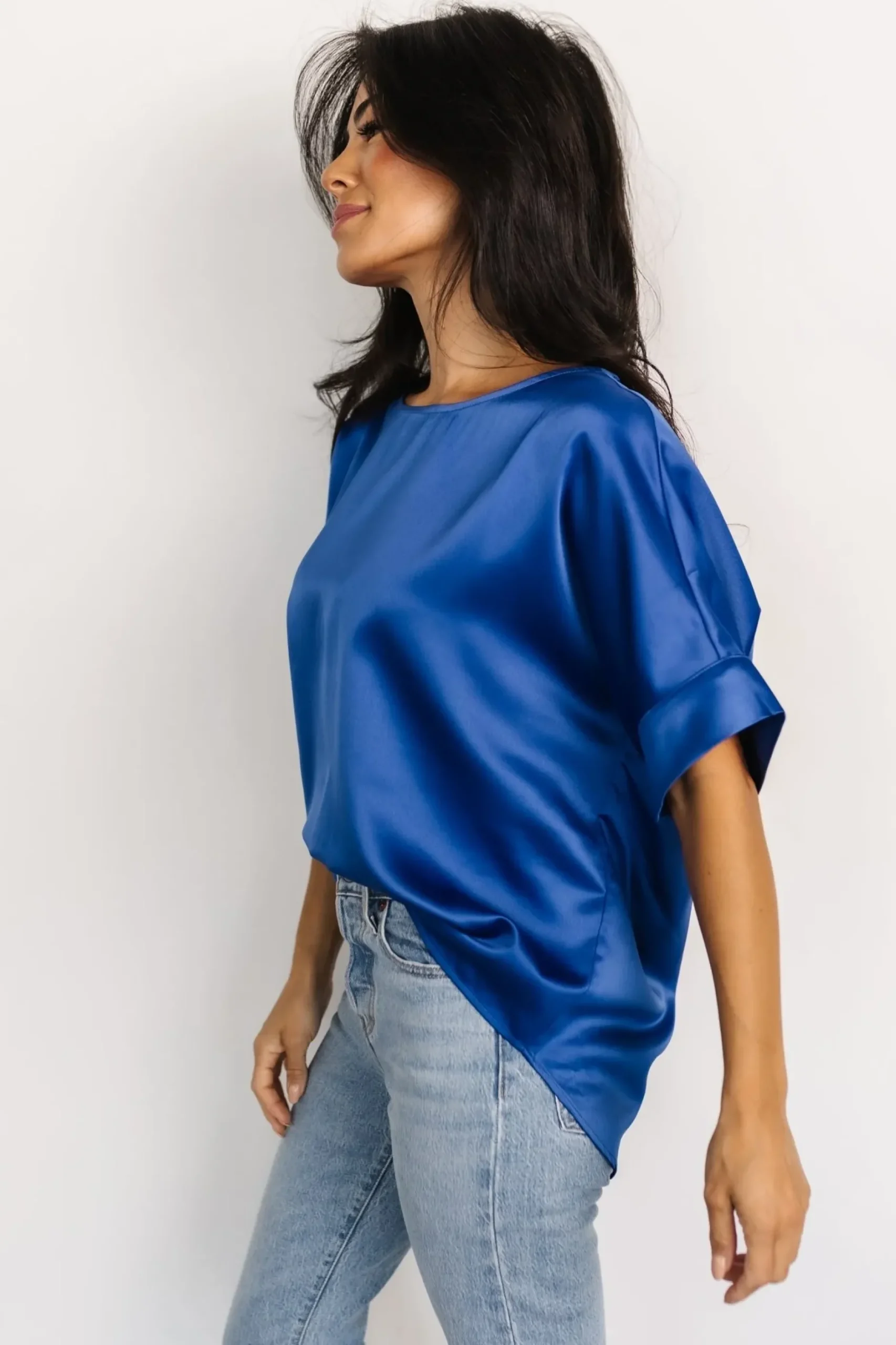 Baltic Born COMING SOON|Rory Satin Top | Cobalt