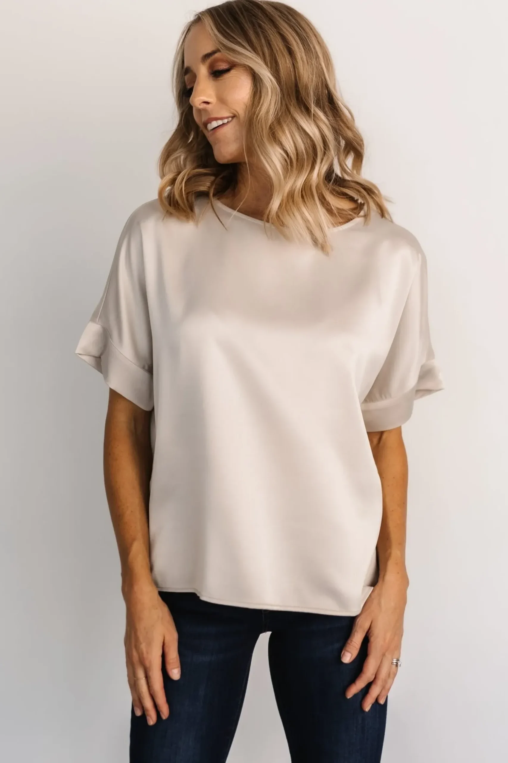 Baltic Born COMING SOON|Rory Satin Top | Pearl