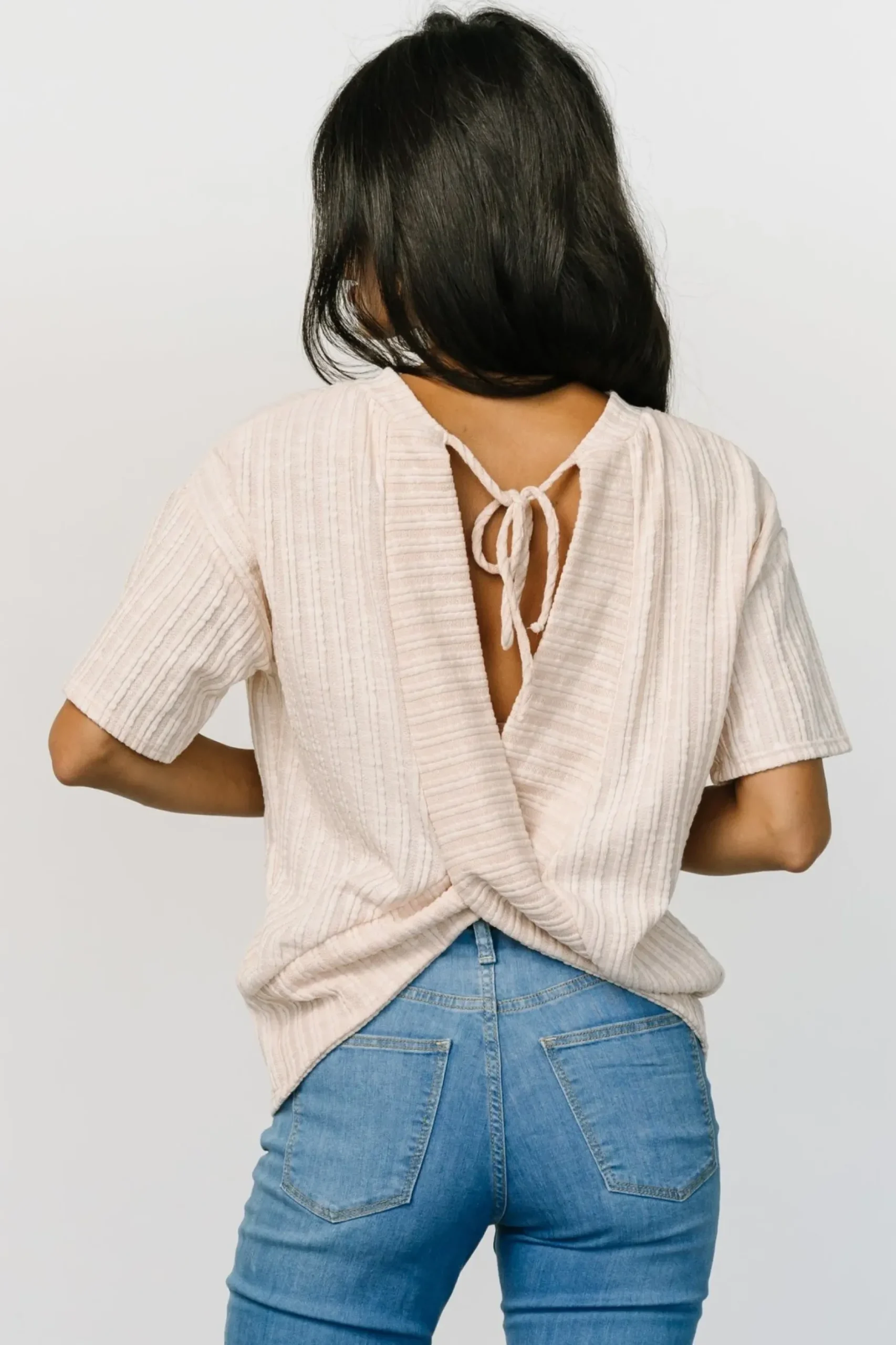 Baltic Born TOPS|Roxi Open Back Tie Top | Natural