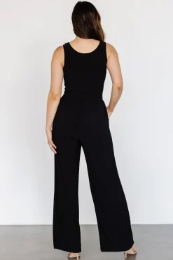 Baltic Born JUMPSUITS + ROMPERS|Rudie Sleeveless Jumpsuit | Black